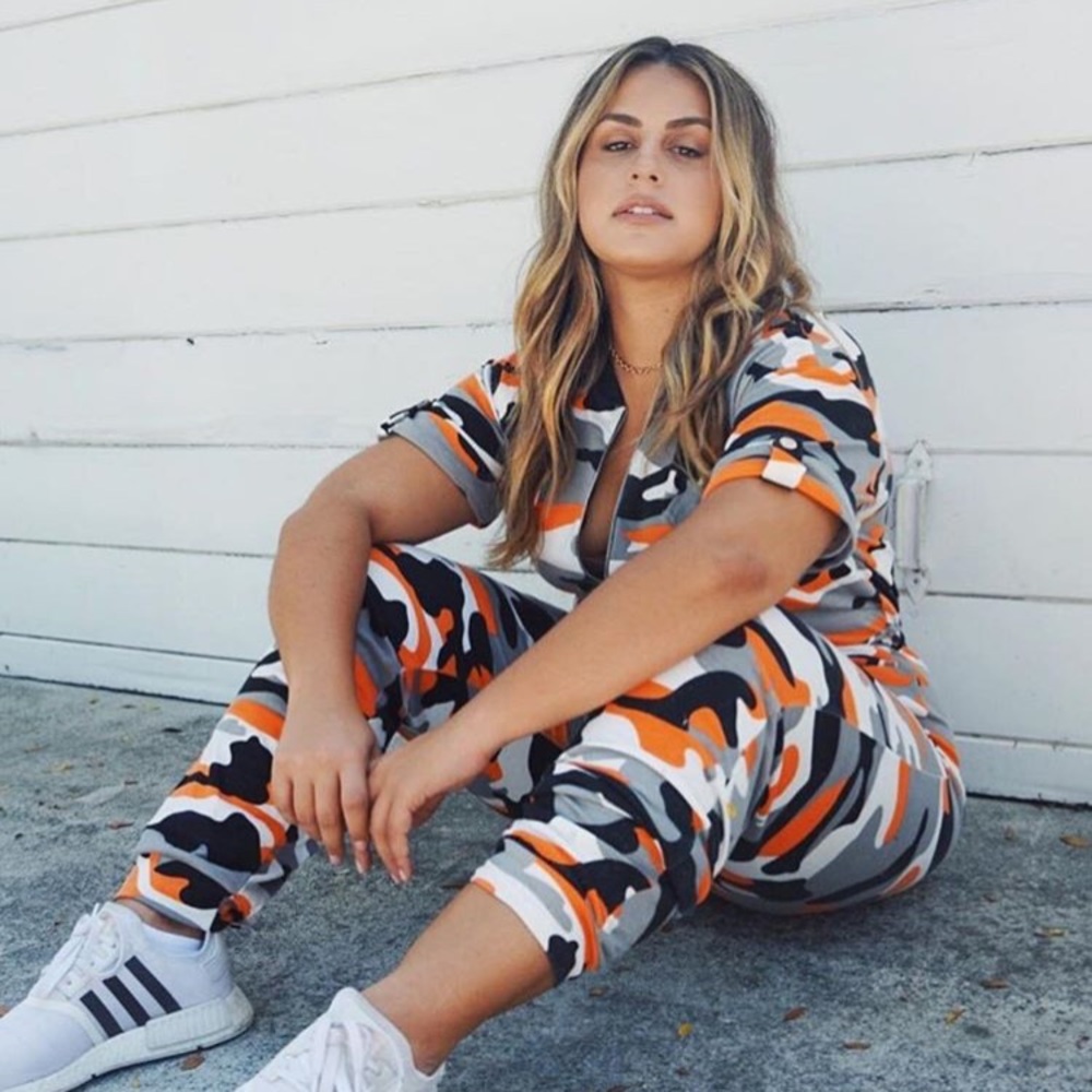 Super Trooper Camo Jumpsuit - Orange